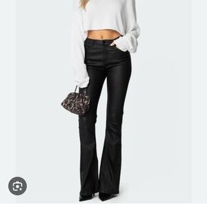 Edikted Luna Faux Leather Flare Jeans
Size: Small
Original price: $98